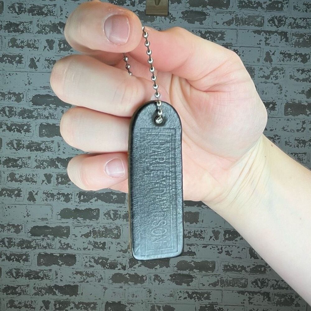 Harley Davidson | leather stamped tag